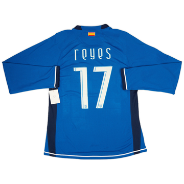 2007-08 Atletico Madrid Player Issue Away L/S Shirt Reyes #17 (XL)