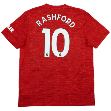2020-21 Manchester United Home Shirt Rashford #10 - 9/10 - (XL)