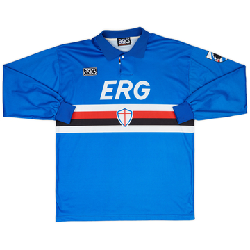 1992-94 Sampdoria Home L/S Shirt #4 - 8/10 - (XL)