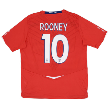 2008-10 England Away Shirt Rooney #10 - 8/10 - (XL)