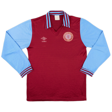 1976-81 Aston Villa Home L/S Shirt - 5/10 - (S)