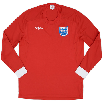 2010-11 England Away L/S Shirt - 9/10 - (L)