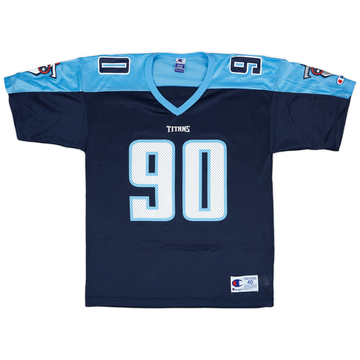 1999-00 Tennessee Titans Kearse #90 Champion Home Jersey - 9/10 - (M)