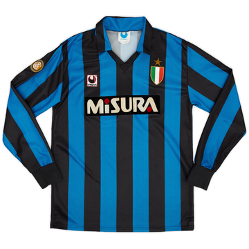 1989-90 Inter Milan Home L/S Shirt - 6/10 - (M)