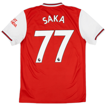 2019-20 Arsenal Home Shirt Saka #77 - 8/10 - (S)