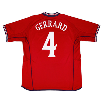 2002-04 England Away Shirt Gerrard #4VS