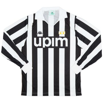 1989-90 Juventus Basic Home L/S Shirt - 7/10 - (M)