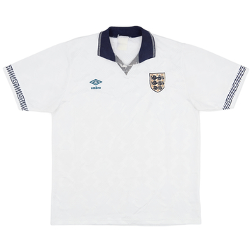 1990-92 England Home Shirt - 4/10 - (L)