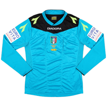 2015-16 Italy Diadora Referee L/S Shirt - 8/10 - (S)