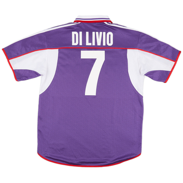 2001-02 Fiorentina Match Issue Home Shirt Di Livio #7