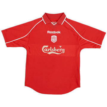 2000-02 Liverpool Home Shirt - 8/10 - (M.Boys)