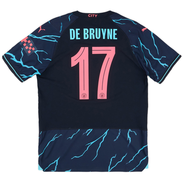 2023-24 Manchester City Player Issue Third European Shirt De Bruyne #17