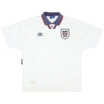 1993-95 England Home Shirt - 7/10 - (XL)