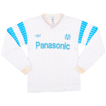 1990-91 Olympique Marseille Home L/S Shirt - 7/10 - (XS)