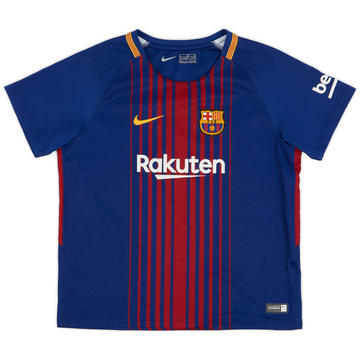 2017-18 Barcelona Home Shirt - 8/10 - (7/8 Years)