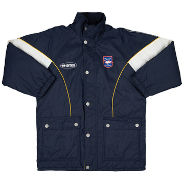 1999-00 Brighton Errea Hooded Padded Bench Coat - 9/10 - (S)