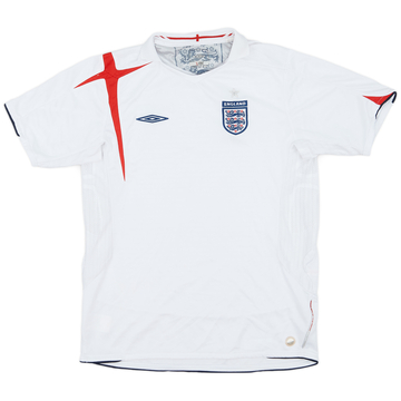 2005-07 England Home Shirt - 6/10 - (XL.Boys)