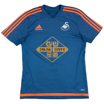 2015-16 Swansea City adidas Training Shirt - 8/10 - (M)