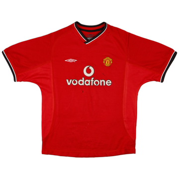 2000-02 Manchester United Home Shirt - 6/10 - (L.Boys)