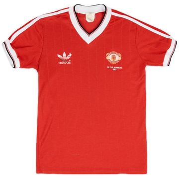 1982-84 Manchester United 'FA Cup Winners' Home Shirt - 8/10 - (Y)