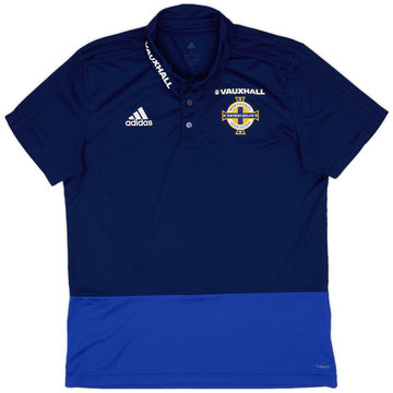 2017-18 Northern Ireland adidas Polo Shirt - 9/10 - (L)