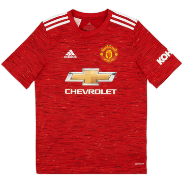 2020-21 Manchester United Home Shirt - 9/10 - (XL.Boys)