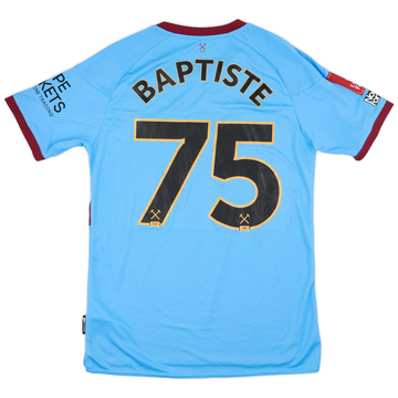 2020-21 West Ham Match Issue FA Cup Away Shirt Baptiste #75