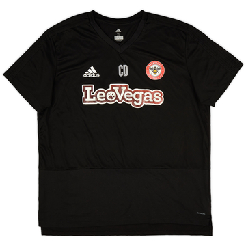 2018-19 Brentford Staff Issue adidas Training Shirt 'CD' - 9/10 - (XL)