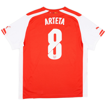 2014-15 Arsenal Home Shirt Arteta #8ES