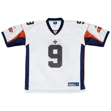 2010 New Orleans Saints Brees #9 Super Bowl XLIV Reebok On Field Jersey - 8/10 - (XXL)