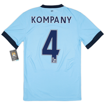 2014-15 Manchester City Home Shirt Kompany #4 (S)
