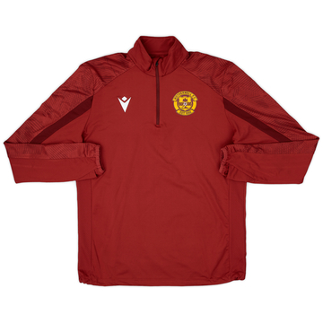 2020-21 Motherwell Macron 1/4 Zip Training Top - 9/10 - (M)