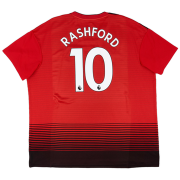 2018-19 Manchester United Home Shirt Rashford #10 - 7/10 - (XXL)