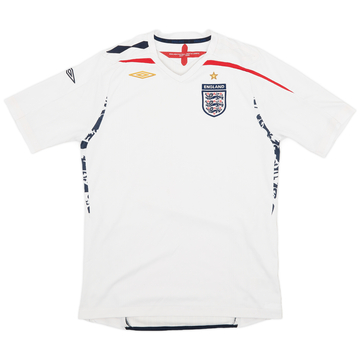 2007-09 England Home Shirt - 5/10 - (XL.Boys)