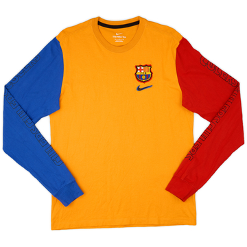 2022-23 Barcelona Nike L/S Cotton Tee - 10/10 - (M)