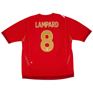 2006-08 England Away Shirt Lampard #8 - 6/10 - (XXL)