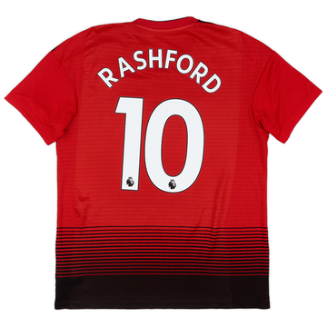 2018-19 Manchester United Home Shirt Rashford #10 - 9/10 - (M)