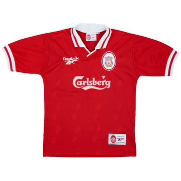 1996-98 Liverpool Home Shirt - 8/10 - (M.Boys)