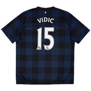 2013-14 Manchester United Away Shirt Vidic #15 - 5/10 - (XL)