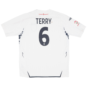 2007-09 England Home Shirt Terry #6 - 7/10 - (XL)