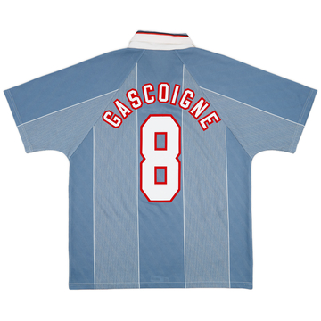 1996-97 England Away Shirt Gascoigne #8 - 9/10 - (L)