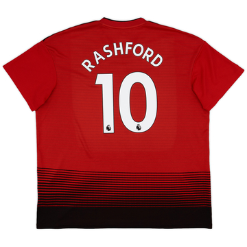 2018-19 Manchester United Home Shirt Rashford #10 - 8/10 - (XXL)