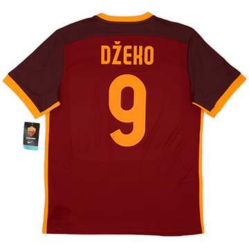 2015-16 Roma Home Shirt Dzeko #9 (L)