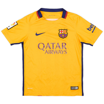 2015-16 Barcelona Away Shirt - 6/10 - (S.Boys)