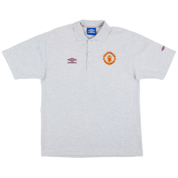 1996-97 Manchester United Umbro Polo Shirt - 9/10 - (M)