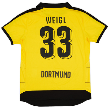 2015-16 Borussia Dortmund Home Shirt Weigl #33 - 6/10 - (L)