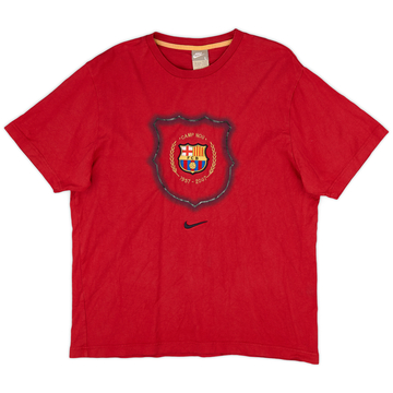 2007-08 Barcelona Nike Cotton Tee - 9/10 - (L)