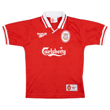 1996-98 Liverpool Home Shirt - 8/10 - (M.Boys)