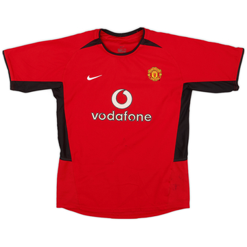 2002-04 Manchester United Home Shirt - 6/10 - (L.Boys)