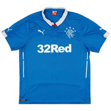 2014-15 Rangers Home Shirt - 7/10 - (XL)